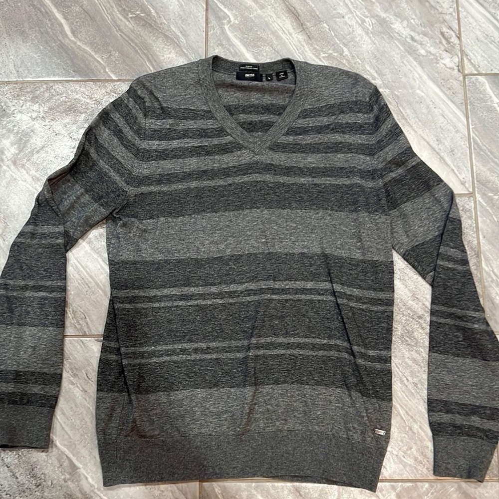Boss by Hugo Boss slim fit vneck sweater